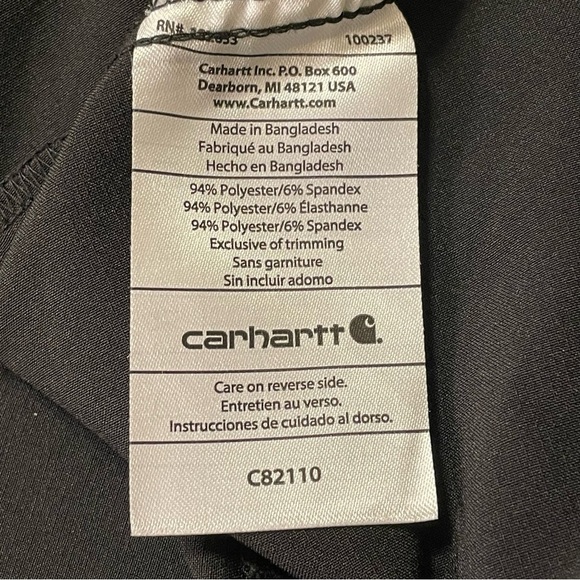 CARHARTT NWOT Force Cross Flex Modern Fit Zip Front Utility Scrub Jacket - Picture 6 of 8